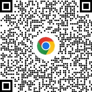 用於在行動裝置上下載 Chrome 瀏覽器的 QR 圖碼
