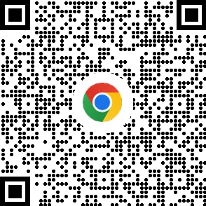 用於在行動裝置上下載 Chrome 瀏覽器的 QR 圖碼